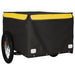 Bike Cargo Trailer Black and Yellow 45 Kg Iron Kabkx