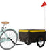 Bike Cargo Trailer Black and Yellow 45 Kg Iron Kabnp