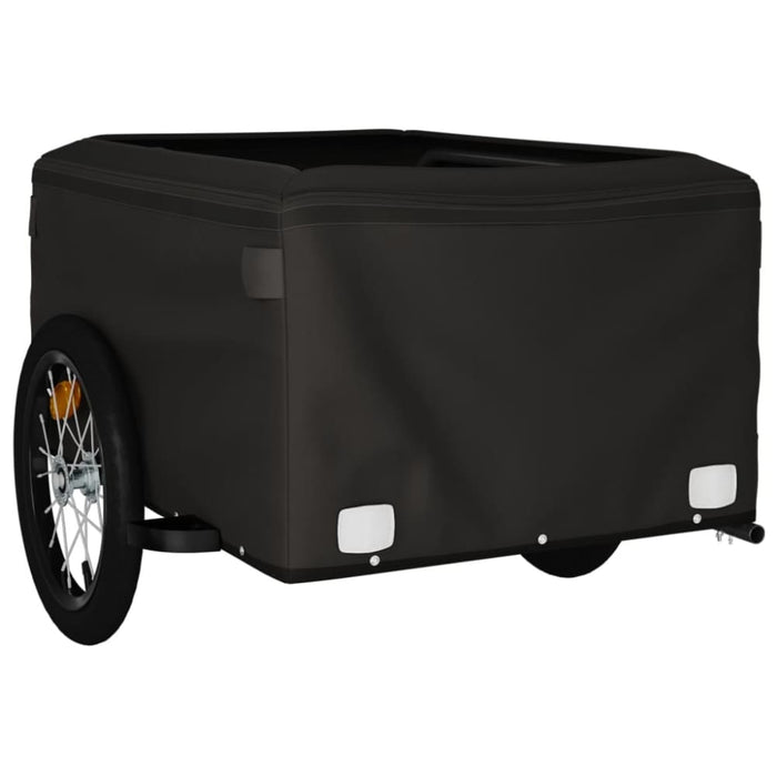 Bike Cargo Trailer Black and Yellow 45 Kg Iron Kabnp