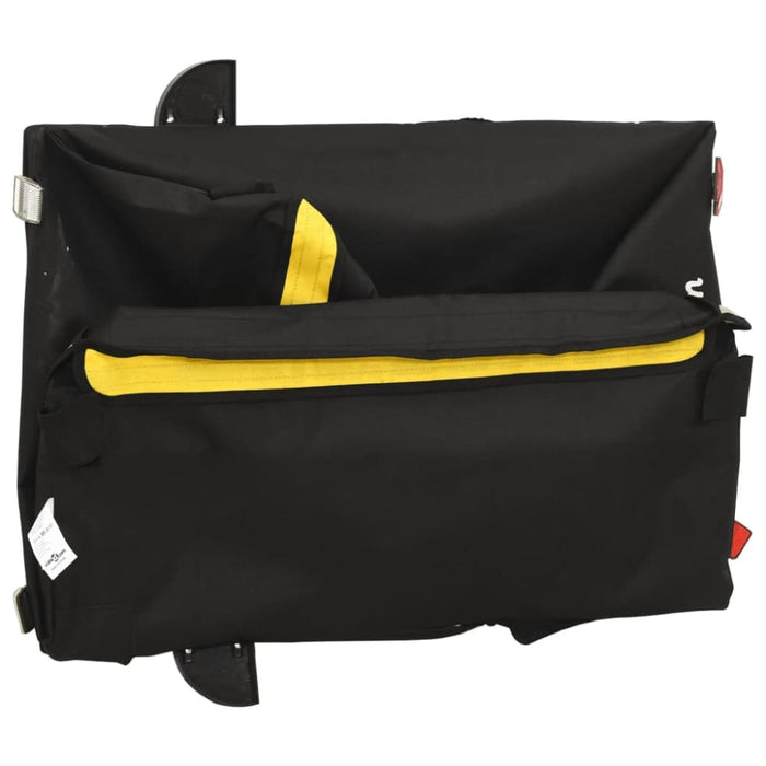 Bike Cargo Trailer Black and Yellow 45 Kg Iron Kabnp