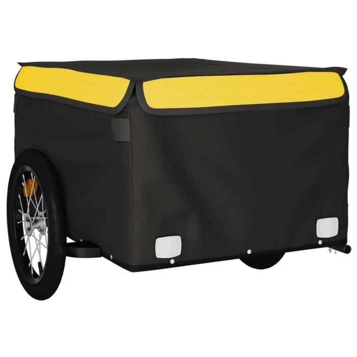 Bike Cargo Trailer Black and Yellow 45 Kg Iron Kabnp