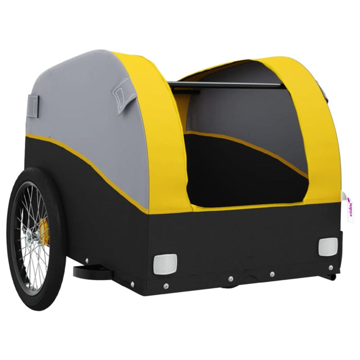 Bike Cargo Trailer Black and Yellow 45 Kg Iron Kaoxi