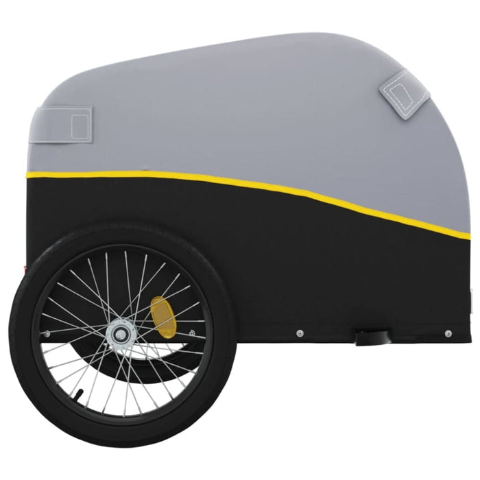Bike Cargo Trailer Black and Yellow 45 Kg Iron Kaoxi