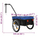 Bike Cargo Trailer Hand Wagon 155x60x83 Cm Steel Blue Koiix