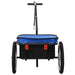 Bike Cargo Trailer Hand Wagon 155x60x83 Cm Steel Blue Koiix