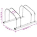 Bike Rack for 2 Bikes Galvanised Steel Opaaoi