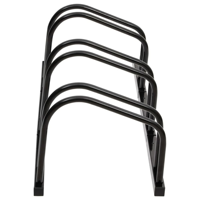 Bike Rack For 3 Bikes Black Steel Opaaxt
