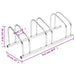 Bike Rack For 3 Bikes Galvanised Steel Opaaon