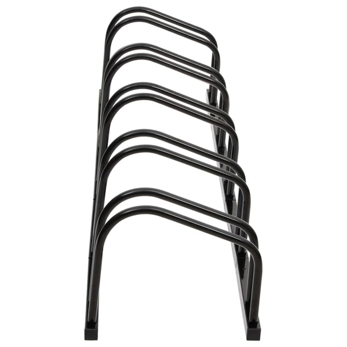 Bike Rack For 5 Bikes Black Steel Opaaxp