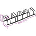Bike Rack For 5 Bikes Black Steel Opaaxp