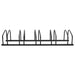 Bike Rack For 5 Bikes Black Steel Opaaxp