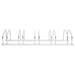Bike Rack For 5 Bikes Galvanised Steel Opaaxb