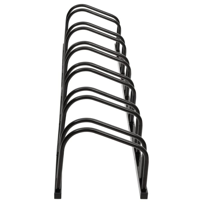 Bike Rack for 6 Bikes Black Steel Opaaxl