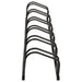 Bike Rack for 6 Bikes Black Steel Opaaxl