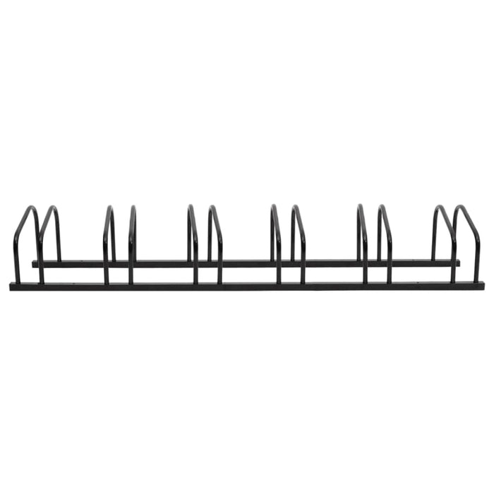 Bike Rack for 6 Bikes Black Steel Opaaxl