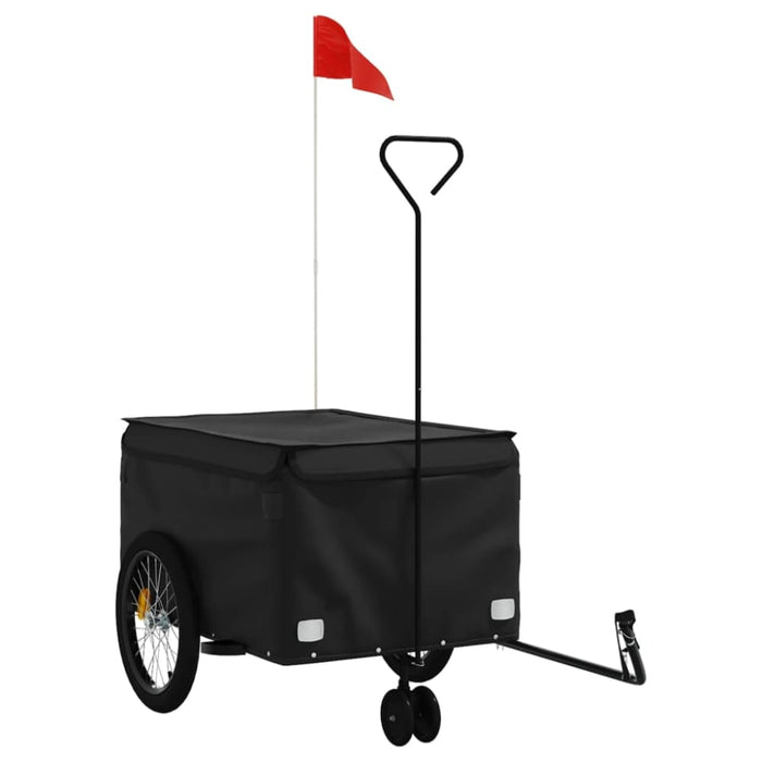 Bike Trailer Black 45 Kg Iron Kaoop