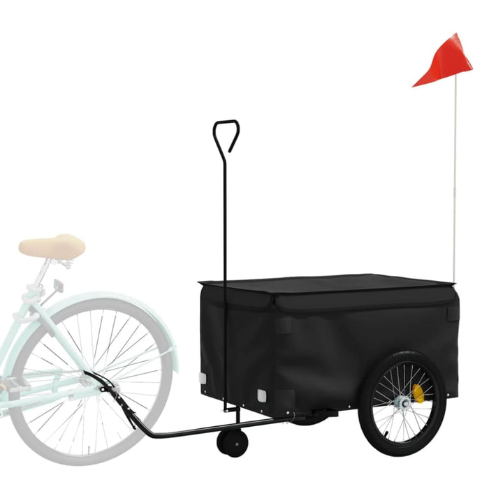 Bike Trailer Black 45 Kg Iron Kaoop