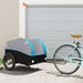 Bike Trailer Black and Blue 45 Kg Iron Kaotp