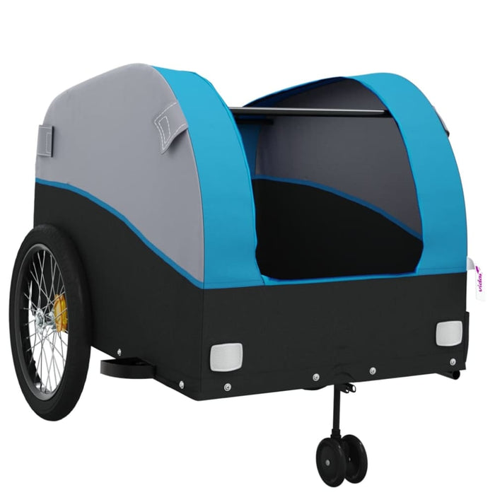 Bike Trailer Black and Blue 45 Kg Iron Kaopl