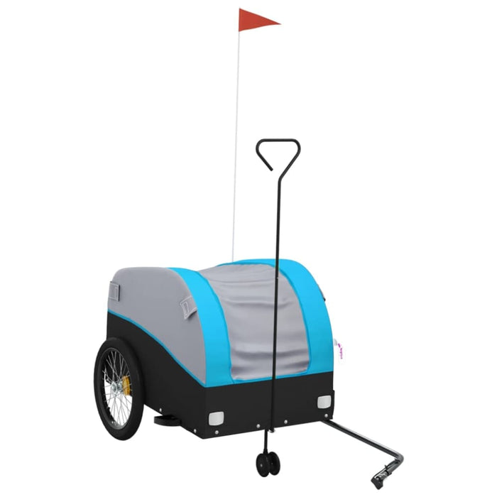 Bike Trailer Black and Blue 45 Kg Iron Kaopl