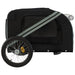 Dog Bike Trailer Black and Grey Oxford Fabric Iron Ktnno