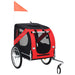 Dog Bike Trailer Red and Black Koill