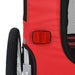 Dog Bike Trailer Red and Black Koill