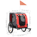 Dog Bike Trailer Red and Black Koilp