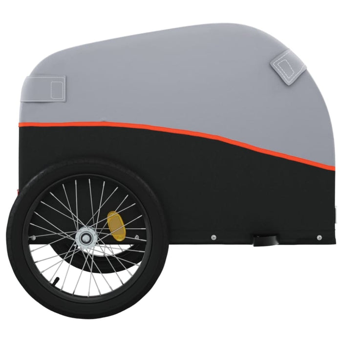 Bike Trailer Black and Orange 45 Kg Iron Kaoto