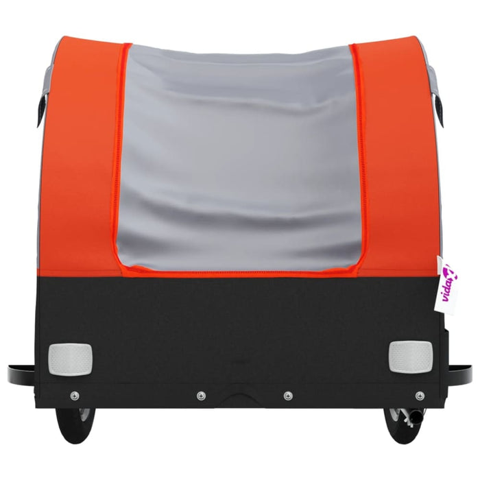 Bike Trailer Black and Orange 45 Kg Iron Kaoto