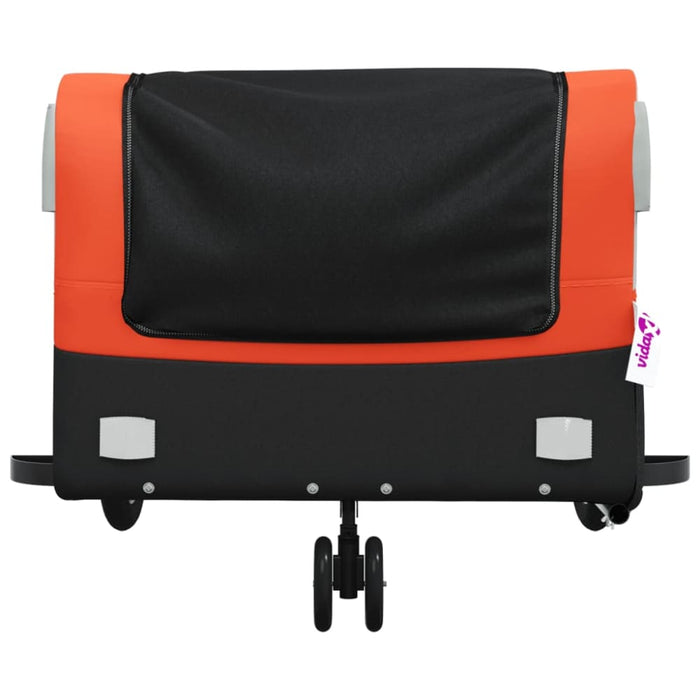 Bike Trailer Black and Orange 45 Kg Iron Kabln
