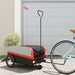 Bike Trailer Black and Orange 45 Kg Iron Kabln
