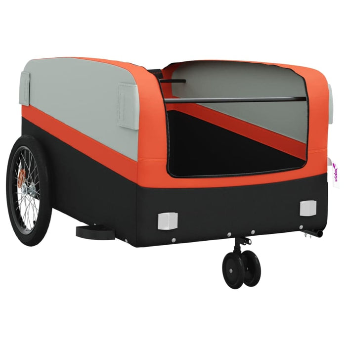 Bike Trailer Black and Orange 45 Kg Iron Kabln