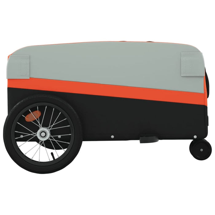 Bike Trailer Black and Orange 45 Kg Iron Kabln