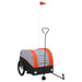 Bike Trailer Black and Orange 45 Kg Iron Kaoap