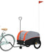 Bike Trailer Black And Orange 45 Kg Iron Kaoap