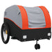 Bike Trailer Black and Orange 45 Kg Iron Kaoap