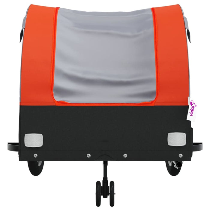 Bike Trailer Black and Orange 45 Kg Iron Kaoap