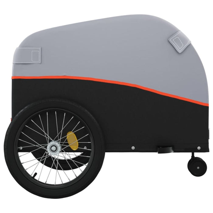 Bike Trailer Black and Orange 45 Kg Iron Kaoap