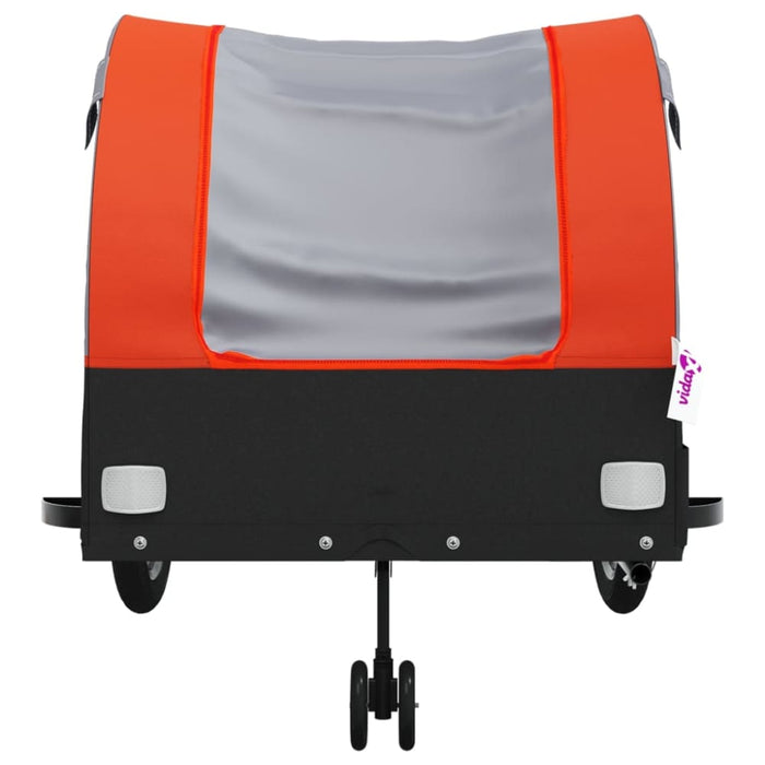 Bike Trailer Black and Orange 45 Kg Iron Kaopx