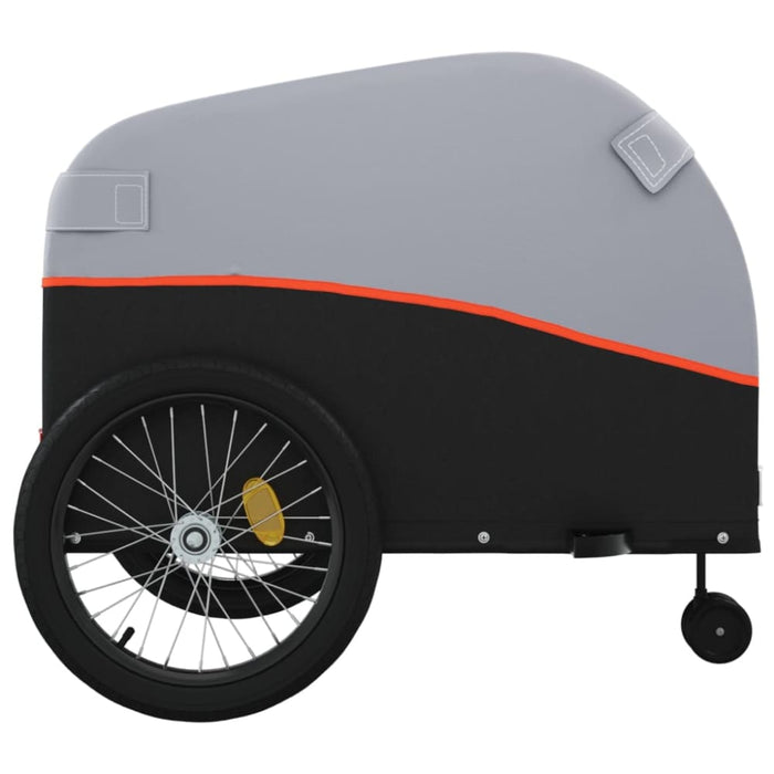 Bike Trailer Black and Orange 45 Kg Iron Kaopx