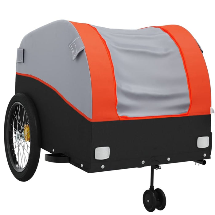 Bike Trailer Black and Orange 45 Kg Iron Kaopx