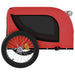 Dog Bike Trailer Red And Black Oxford Fabric Iron Kabbl