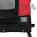 Dog Bike Trailer Red And Black Oxford Fabric Iron Kabxb