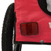 Dog Bike Trailer Red And Black Oxford Fabric Iron Ktkbn