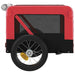 Dog Bike Trailer Red And Black Oxford Fabric Iron Ktkbn
