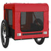 Dog Bike Trailer Red And Black Oxford Fabric Iron Ktkop