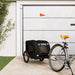 Dog Bike Trailer Black Oxford Fabric and Iron Ktntp
