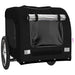 Dog Bike Trailer Black Oxford Fabric and Iron Ktntp