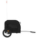 Dog Bike Trailer Black Oxford Fabric and Iron Ktntp